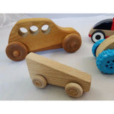 Ikea The Toy Makers Bangor ME Lot of 4 Wood Cars Wooden Toys Colorful Handmade