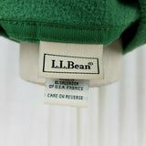 LL Bean Fleece Vest Womens XL Full Zip Up Bright Green Stretch Funnel Neck