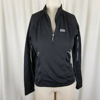 Garneau Cycling Jersey Womens M 1/4 Zip Long Sleeve Lightweight Jacket Waffle