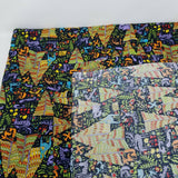 Vintage Whimsical Abstract WIld Animals Fabric 2.5 Yards Material Psychedelic