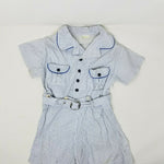 Vintage Stantogs One-Piece Jumper Playsuit Romper Suit Baby Boys 12 M Pinstripes