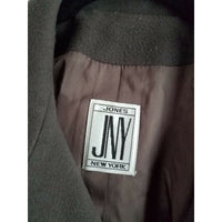 JNY Jones New York Double Breasted Belted Tie Wide Lapel Peacoat Coat Womens S M
