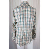 Vintage Sears Kings Road LS Shirt Plaid Rockabilly Western PermaPrest Mens L 70s