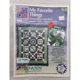 JoAnn My Favorite Things Quilt Block of the Month January 1999 Yankee Puzzle