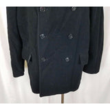 Coldwater Creek Wool Cashmere Insulated Double Breasted Peacoat Jacket Womens 8