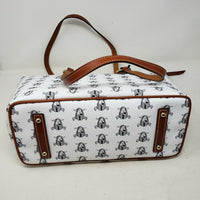 Dooney & Bourke NFL Raiders Exclusive White Wren Zip Tote Bag Purse Handbag NWT