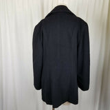 Jones New York Double Breasted Winter Wool Military Short Peacoat Coat Womens L