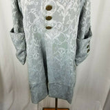 Funhouse NYC Gothic Steampunk Scroll Military Swing Coat Womens L Rocker Pirate