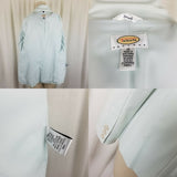 Talbots Petites Stretch Tailored Button Up Blazer Jacket Womens 10P Pastel Blue