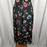 Rena Rowan for Saville Floral Maxi Fit & Flare Twirl Dress Womens 4 80s Vintage