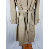 Misty Harbor Cape Top All Weather Cotton Belted Tie Sash Trench Coat Womens 14