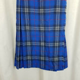 The Edinburgh Woollen Mills Wool Tartan Plaid Pleated Wrap Kilt Skirt 10 Vintage