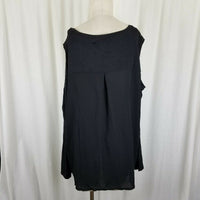 Lysse Plus Size Cold Bare Shoulder Top Shirt Tunic Blouse Womens 3X Black