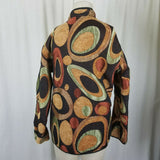 Irresistible Reversibles Abstract Soft Tapestry Jacket Blazer Womens S Textured