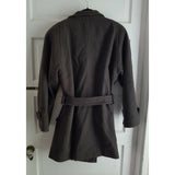 JNY Jones New York Double Breasted Belted Tie Wide Lapel Peacoat Coat Womens S M