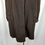 Gallery Petites Rain Trench Coat Long Maxi Womens PL Removable Zip Out Liner