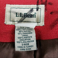 LL Bean Wool Cashmere Double Breasted Peacoat Jacket Short Coat Womens 6P Coral