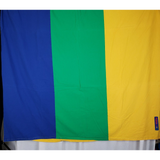 Flexa Colorblock Cotton Twin Duvet Cover Bright Loud Stripes Blue Green Yellow