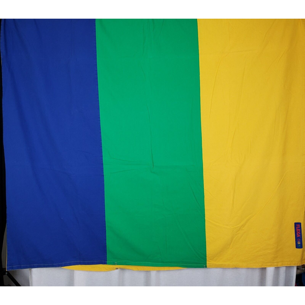 Flexa Colorblock Cotton Twin Duvet Cover Bright Loud Stripes Blue Green Yellow