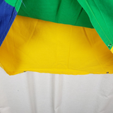 Flexa Colorblock Cotton Twin Duvet Cover Bright Loud Stripes Blue Green Yellow