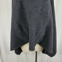 Vintage Squaw Valley Funnel Neck Wool Pullover Poncho Cape Womens OS Gray