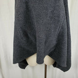 Vintage Squaw Valley Funnel Neck Wool Pullover Poncho Cape Womens OS Gray