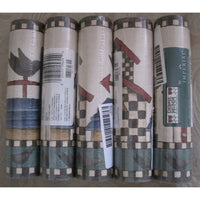 Lot of 5 Debbie Mumm Mumm's Word Birds Wallpaper Border 5 rolls 25 yds DM7032B