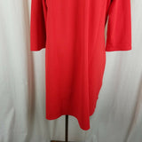 Liz Claiborne New York Stretch Scoop Neck 3/4 Sleeve ALine Sack Dress Womens XL