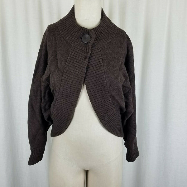 Banana Republic Bolero Swing Shrug Merino Wool Batwing Knit Sweater Womens S