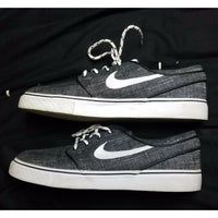 Zoom Nike SB Stefan Janoski Canvas Skate Shoes Mens 7.5 Black Gum 615957-003