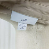 J.Jill Tan Chambray Denim Jean Tunic Sack Shirt Dress Womens XL Pet Cotton Khaki