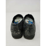 SoftWalk Grey's Anatomy Meredith Black Metallic Leather Clogs Shoes Women's 6 W