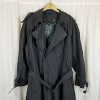 Towncraft Insulated Double Breasted Trench Coat Mens 40R Removable Lining Gray