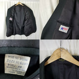 Vintage American Original Black Western Blazer Jacket Sportcoat Mens 46R USA