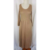 Rabbit Designs Scoop Neck Long Maxi Modest Duster Knit Sweater Dress Womens M