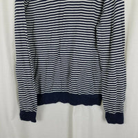 JCrew Harbor Cotton Merino Wool Sailor Striped Crewneck Pullover Sweater Mens XL