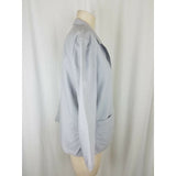 Vintage Prestige of Boston Open Front Swing Wrap Blazer Jacket Womens 10 Gray