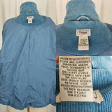 LL Bean Riding Equestrian Corduroy Blazer Jacket Womens 12P Blue 3 Button Up