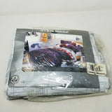Star Wars Trilogy Galactic Empire 2 Piece Twin Sheet Set Flat Fitted USA 1997