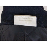 Coldwater Creek Wool Cashmere Insulated Double Breasted Peacoat Jacket Womens 8