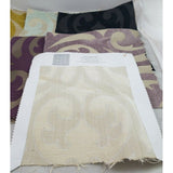 Lot Vivaldi Brocade Woven Velvet Furniture Fabric Samples Geometric Vines