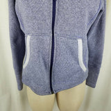 The North Face Hooded Fleece Full Zip Up Sweatshirt Jacket Womens S M Heathered