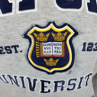 Oxford University Authentic Crewneck Sweatshirt Pullover Mens M Gray Jersey Knit