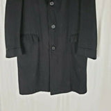 Vintage Mid Century Progressive Wool Herringbone Tweed Peacoat Coat Mens M MCM