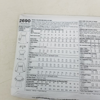 Simplicity Sewing Pattern 2690 Mini Dress or Tunic Top Womens 6 8 10 12 14 UNCUT
