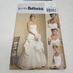 Vintage Butterick B5184 Sewing Pattern Tiered Wedding Dress 16-18-20-22 Bride