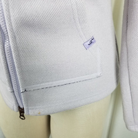 Eastern Mountain Sports Waffle Lined Hooded Wool Zip Windbreaker Jacket Womens S