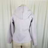 Eastern Mountain Sports Waffle Lined Hooded Wool Zip Windbreaker Jacket Womens S