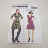 Vintage Butterick B5242 Sewing Pattern Maggy London Empire Waist Dress 20-22-24