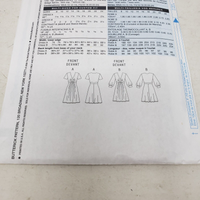 Vintage Butterick B5242 Sewing Pattern Maggy London Empire Waist Dress 20-22-24